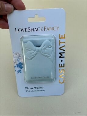 New LoveShackFancy x Case Mate Pastel Blue Phone Wallet